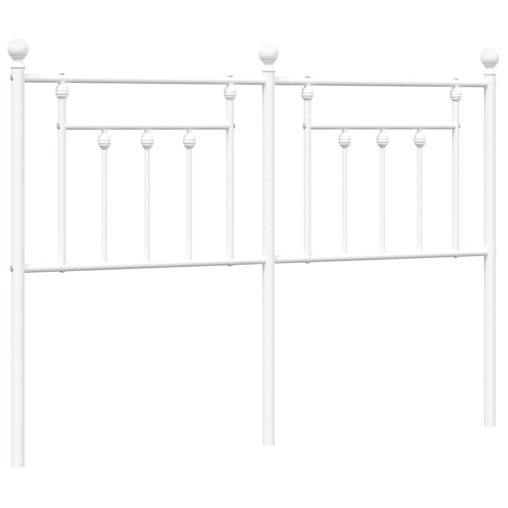 Vidaxl vervangend hoofdbord 150 cm metaal wit