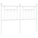 Vidaxl vervangend hoofdbord 150 cm metaal wit