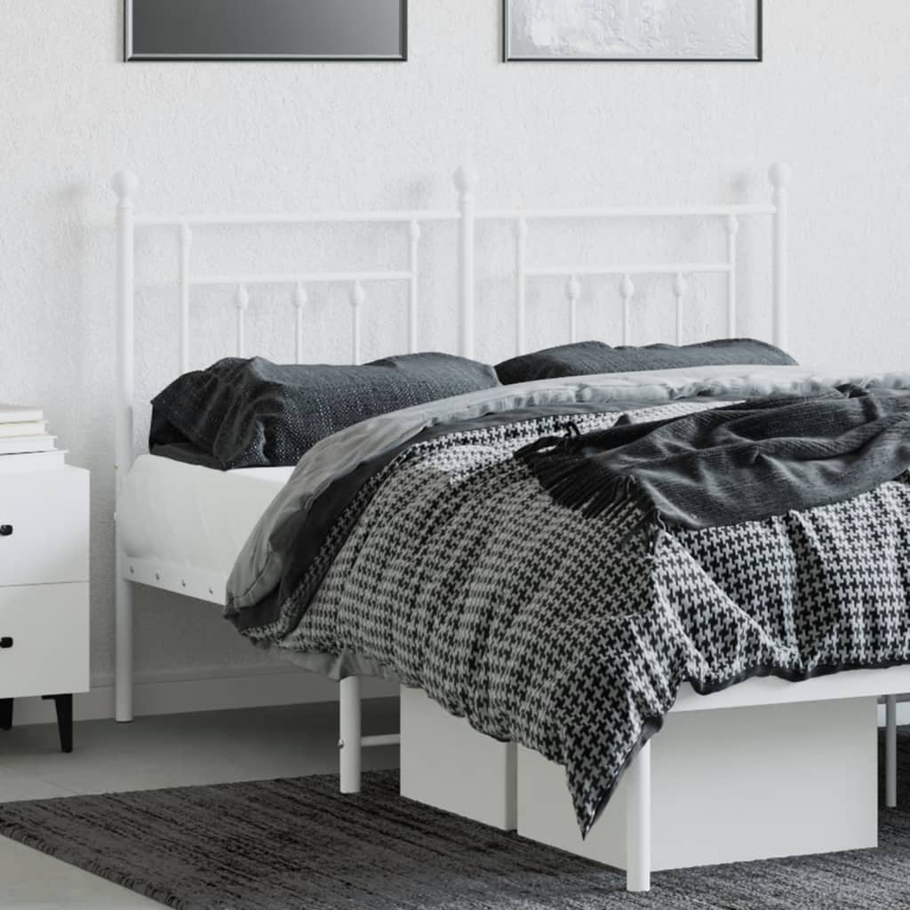 Vidaxl vervangend hoofdbord 150 cm metaal wit