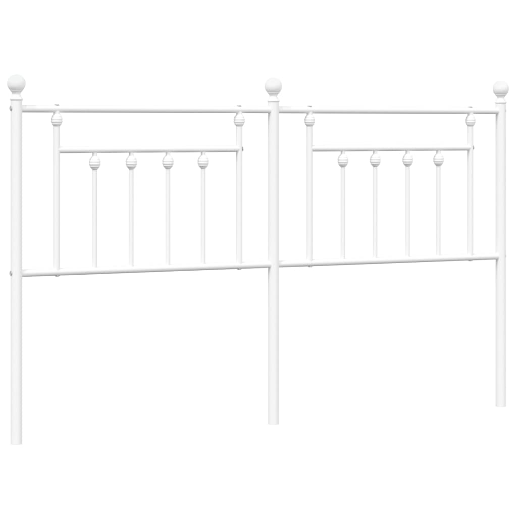 Vidaxl vervangend hoofdbord 160 cm metaal wit