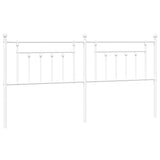 Vidaxl vervangend hoofdbord 193 cm metaal wit