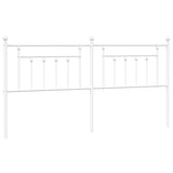 Vidaxl vervangend hoofdbord 200 cm metaal wit