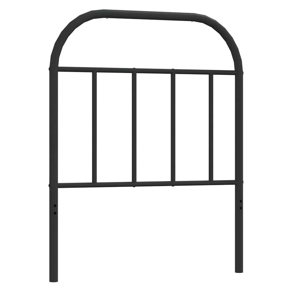 Vidaxl vervangend hoofdbord metaal zwart 75 cm