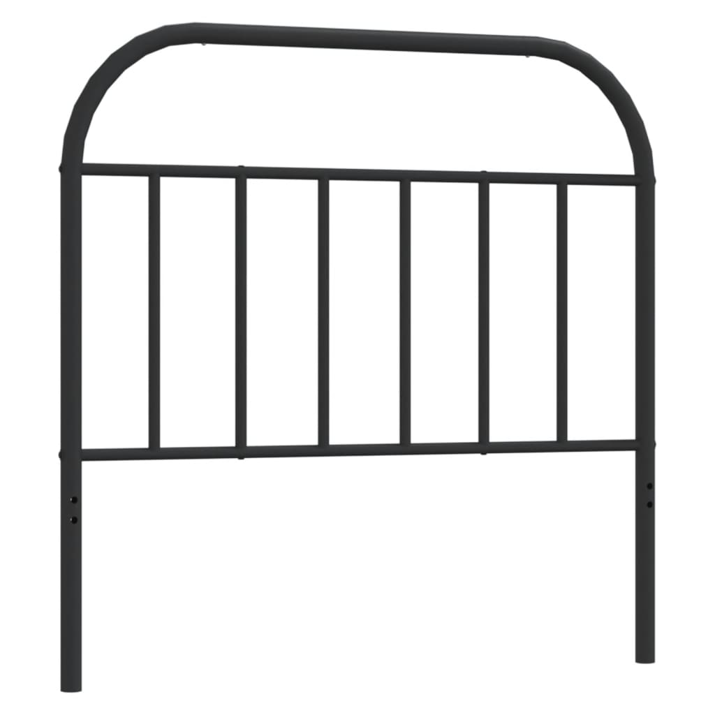 Vidaxl vervangend hoofdbord metaal zwart 107 cm