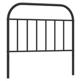 Vidaxl vervangend hoofdbord metaal zwart 107 cm