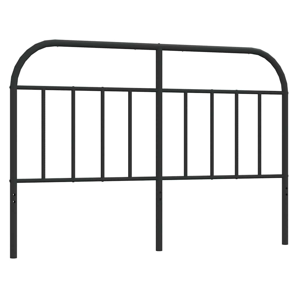 Vidaxl vervangend hoofdbord metaal zwart 135 cm