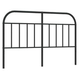Vidaxl vervangend hoofdbord metaal zwart 135 cm