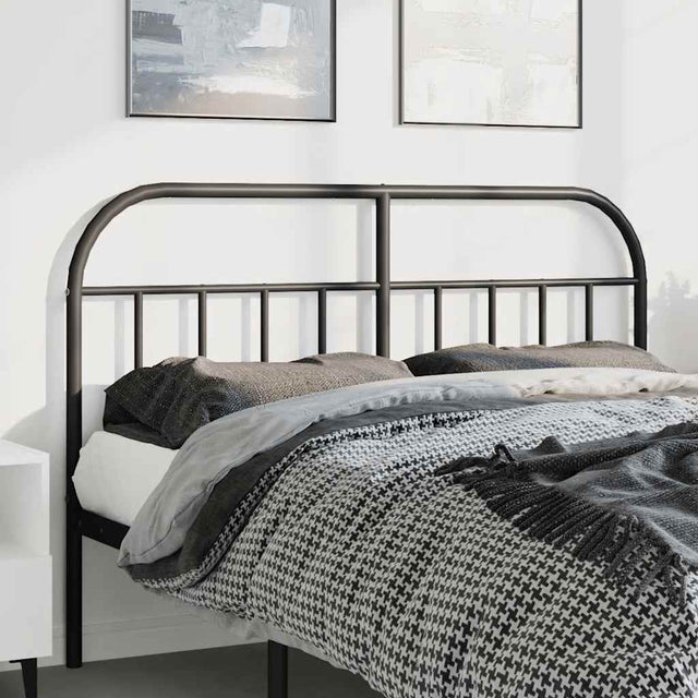 Vidaxl vervangend hoofdbord metaal zwart 135 cm