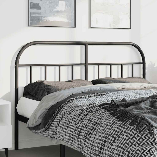 Vidaxl vervangend hoofdbord metaal zwart 150 cm