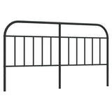 Vidaxl vervangend hoofdbord metaal zwart 160 cm
