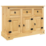 Vidaxl dressoir corona bruin 112x44x78 cm massief hout mexicaans dennenhout
