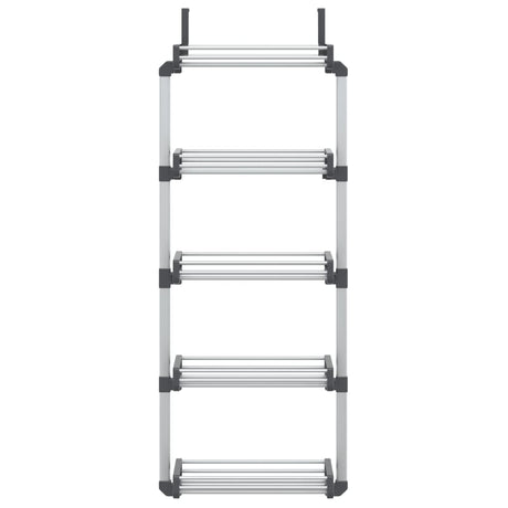 VIDAXL DEUR -Organisator mit 5 Regalen 52x20x135 cm Aluminium