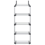 VIDAXL DEUR -Organisator mit 5 Regalen 52x20x135 cm Aluminium