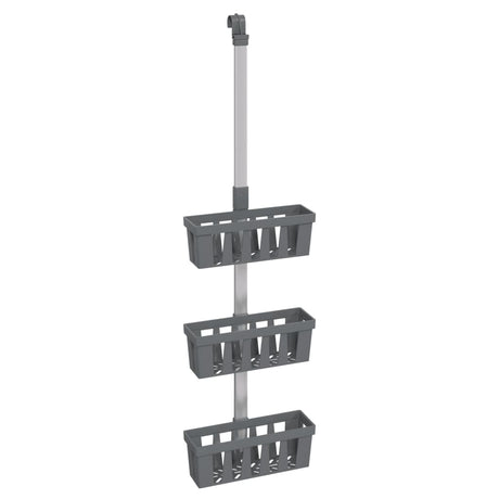 Vidaxx Duschregal 30x15x (67-105) cm Aluminium