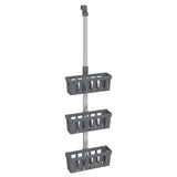 Vidaxx Duschregal 30x15x (67-105) cm Aluminium