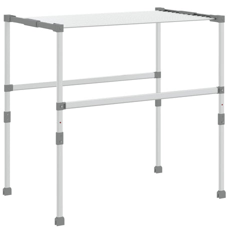Vidaxl droogrek 83x(50-55)x(40-85) cm aluminium