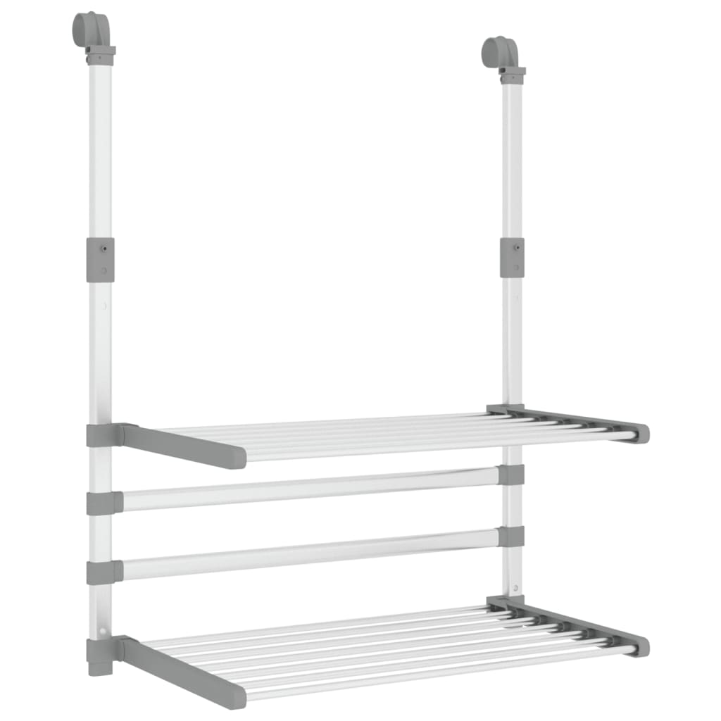 Vidaxx Wäscheständer für Balkon 54x25x42 cm Aluminium