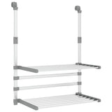 Vidaxx Wäscheständer für Balkon 54x25x42 cm Aluminium