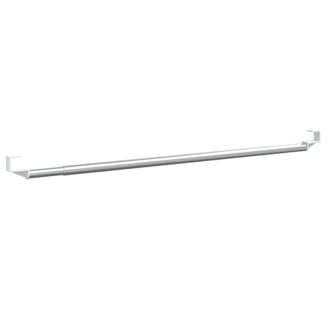 Vidaxx Vorhangschienen 2 Stück 40-60 cm Aluminium Weiß und Silber
