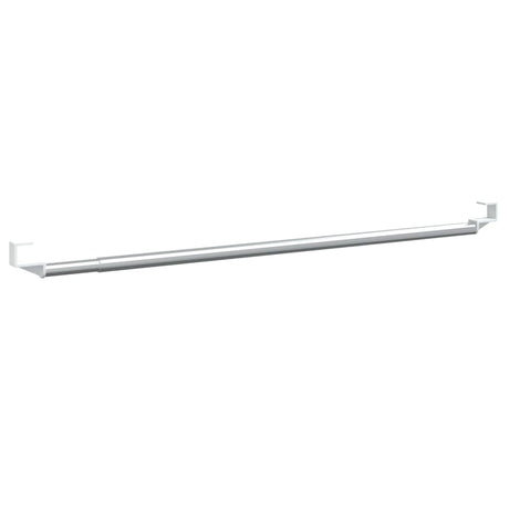 Vidaxx Vorhangschienen 2 Stück 60-105 cm Aluminium Weiß und Silber