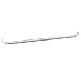 Vidaxx Vorhangschienen 2 Stück 60-105 cm Aluminium Weiß und Silber