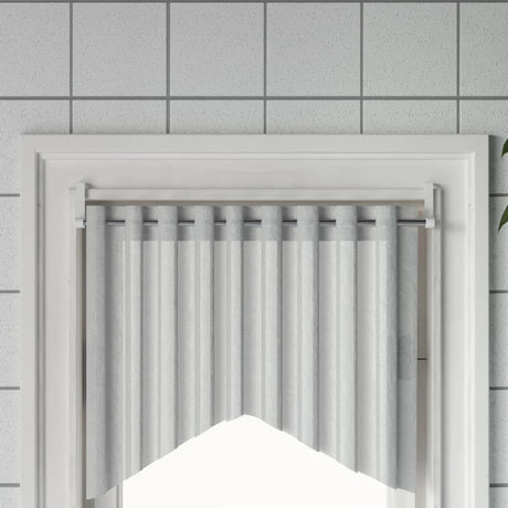 Vidaxl gordijnrails 2 st 40-60 cm aluminium wit en zilverkleurig
