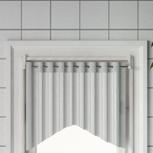 Vidaxl gordijnrails 2 st 40-60 cm aluminium wit en zilverkleurig