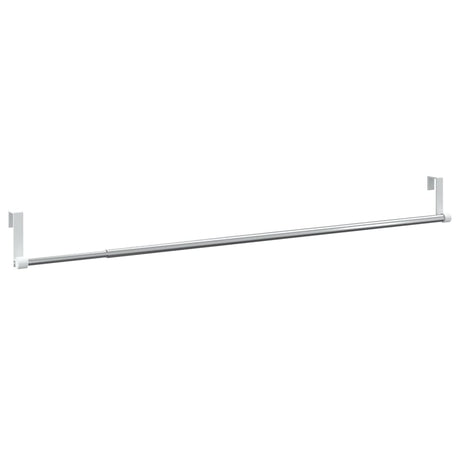 VidaXL Vorhangschienen 2 Stück 60-105 cm Aluminium Weiß und Silber