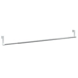 VidaXL Vorhangschienen 2 Stück 60-105 cm Aluminium Weiß und Silber