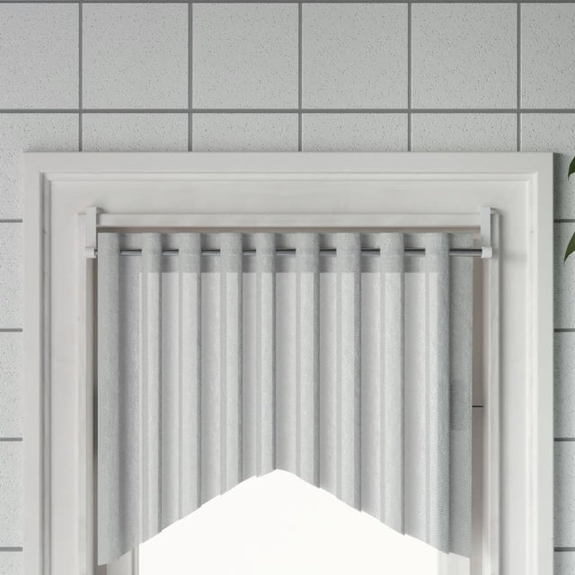 VidaXL Vorhangschienen 2 Stück 60-105 cm Aluminium Weiß und Silber