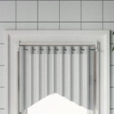 VidaXL Vorhangschienen 2 Stück 60-105 cm Aluminium Weiß und Silber