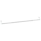 Vidaxx Vorhangschienen 2 Stück 90-135 cm Aluminium Weiß und Silber