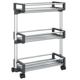 VIDAXL -LAGER RAKE 59x20x75 cm Aluminium