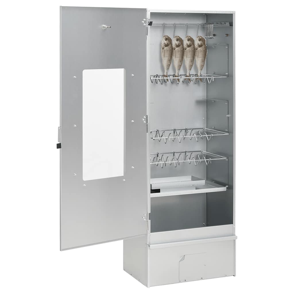 VidaXL BBQ Smoker mit Holzspänen 44,5x29x110 cm Stahl