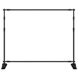 Vidaxl Hintergrund Standard 254x243 cm Stahlschwarz