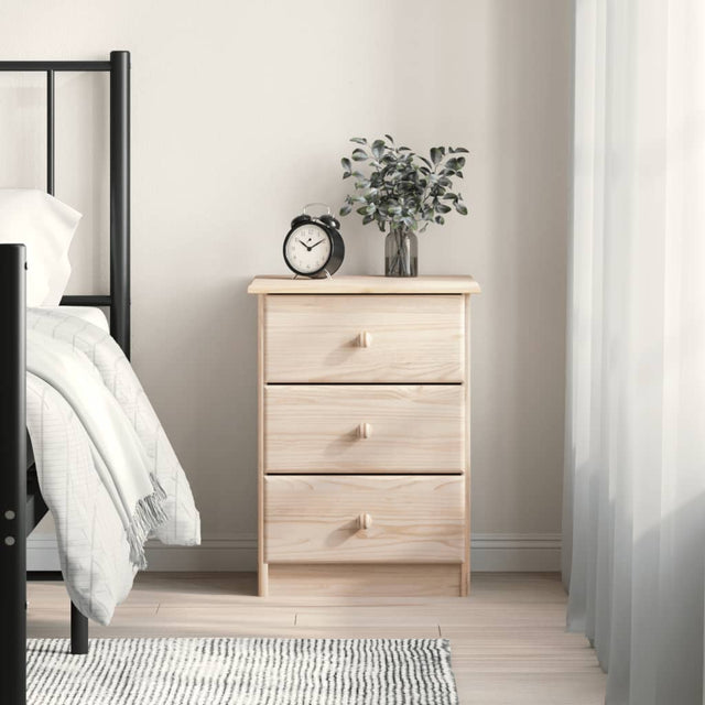 Vidaxl nachtkastje alta 41x35x55,5 cm massief grenenhout