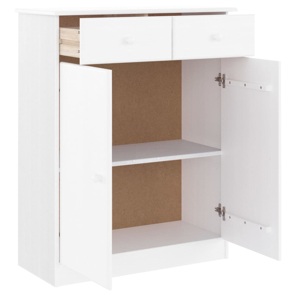 Vidaxx Schuhschrank Alta 77x35x96 cm massives Kiefernholz weiß