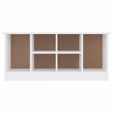 Vidaxl schoenenbankje alta 100x35x45 cm massief grenenhout wit