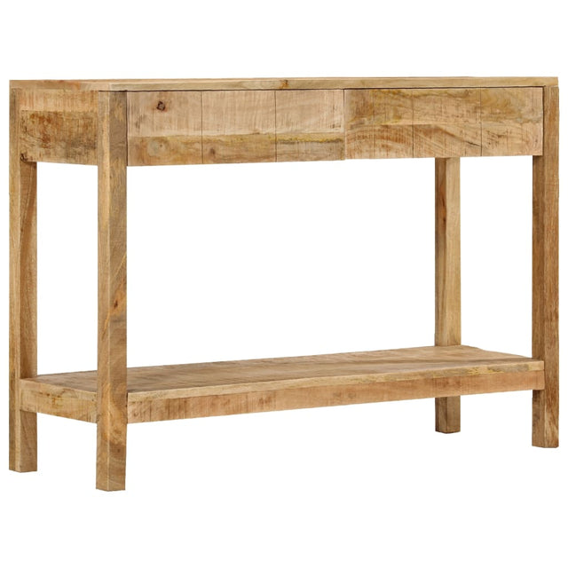 Vidaxl wandtafel met 2 lades 110x35x75 cm massief mangohout