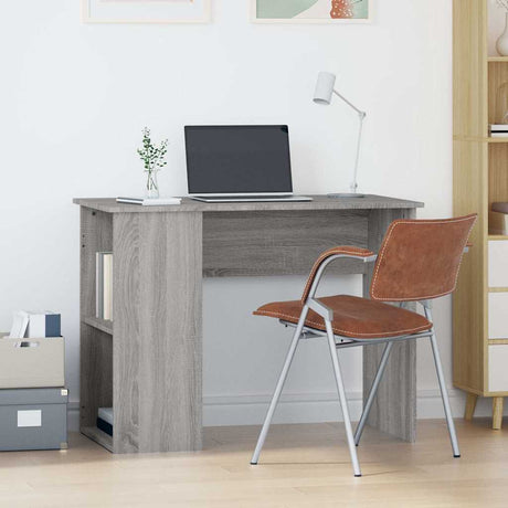 Vidaxl bureau 100x55x75 cm bewerkt hout grijs sonoma eikenkleurig