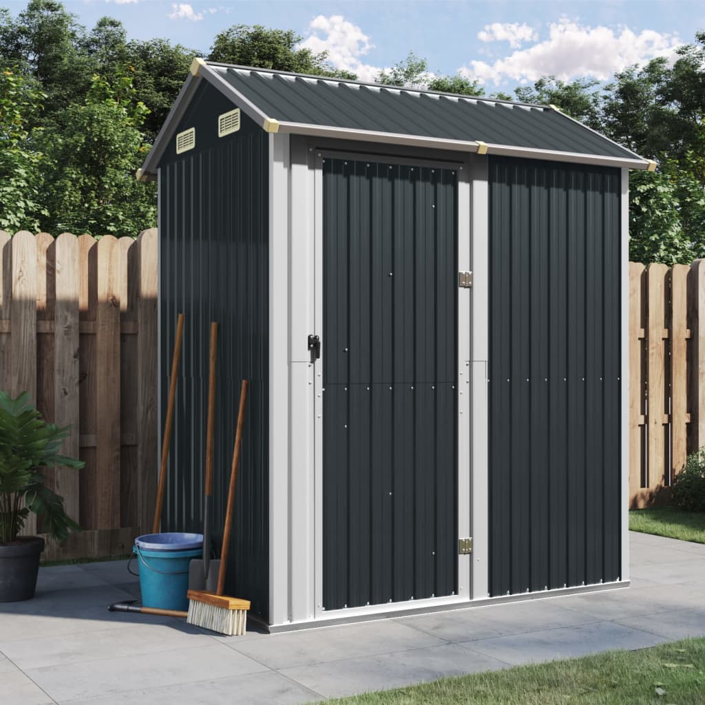 VidaXL Gartenhaus 192x152,5x237 cm verzinkter Stahl Anthrazit