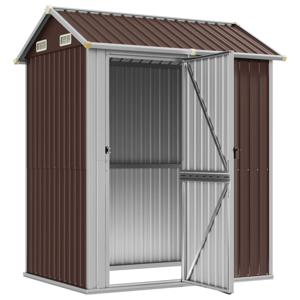 VidaXL Gartenhaus 192x152,5x237 cm verzinkter Stahl braun