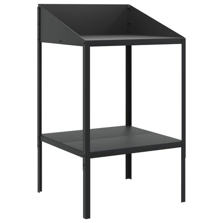 Vidaxxl Pflanzenständer 56,5x54,5x100 cm verzinkter Stahl Anthrazit