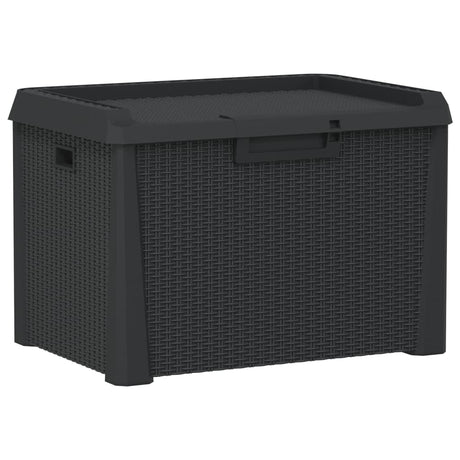Vidaxl tuinbox 125 l polypropeen antracietkleurig