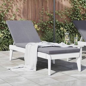 Vidaxl ligbed 186x60x29 cm polypropeen wit
