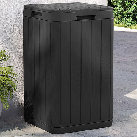 Vidaxl Gartenabfallbehälter 38x38x65 cm Polypropen -Anthrazit -gelöscht
