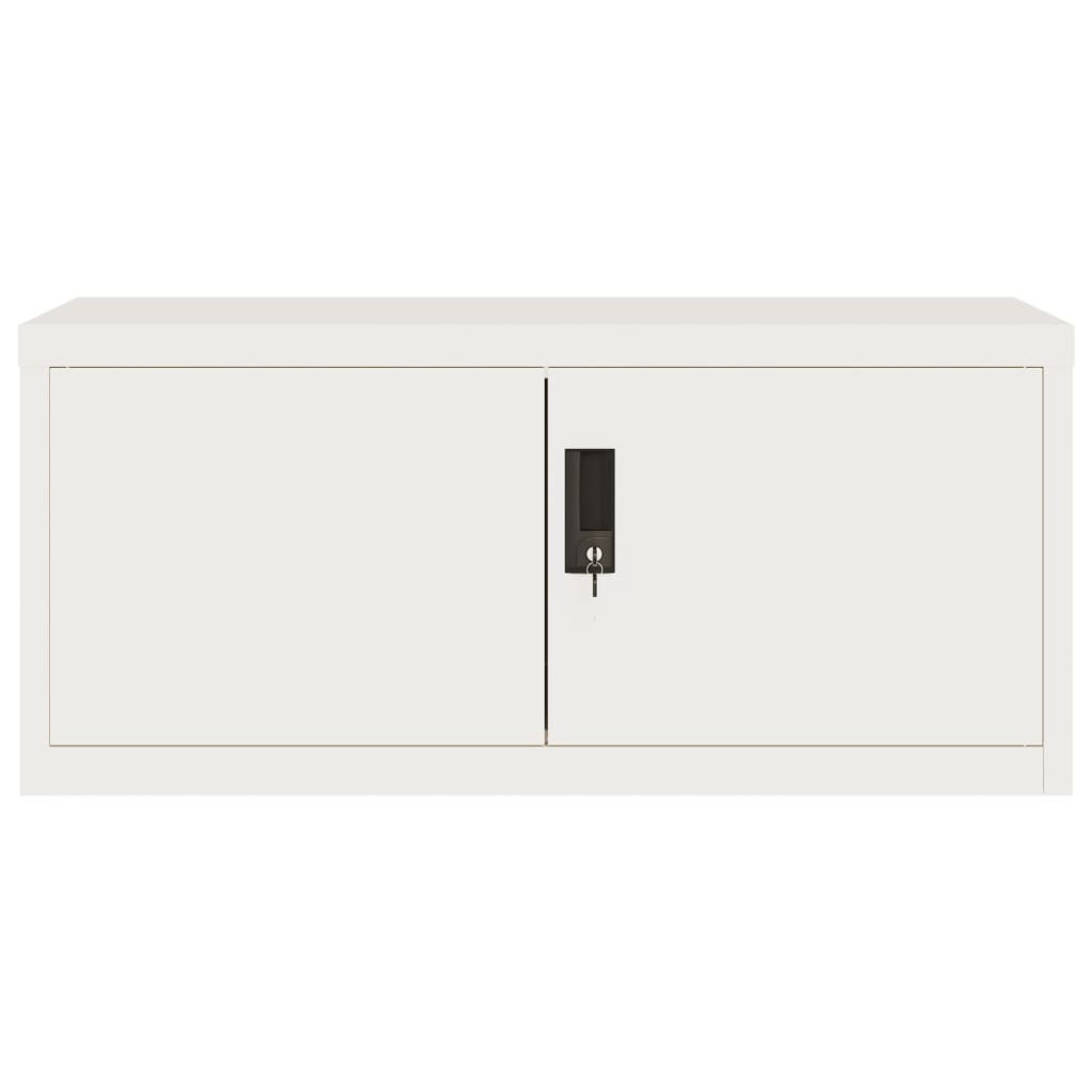 Vidaxl archiefkast 90x40x40 cm staal wit