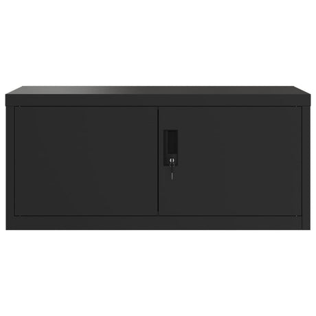Vidaxl archiefkast 90x40x40 cm staal zwart