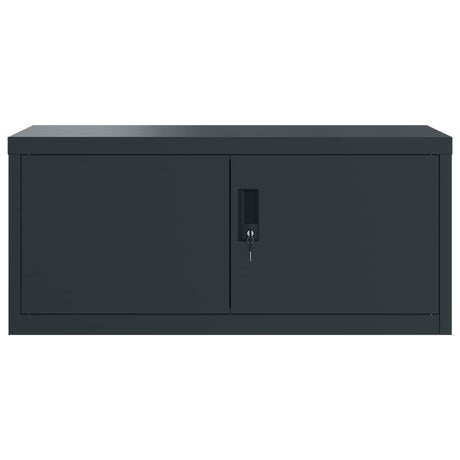 Vidaxl archiefkast 90x40x40 cm staal antracietkleurig