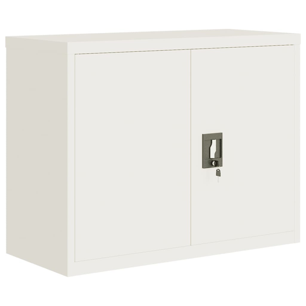 Vidaxl archiefkast 90x40x70 cm staal wit